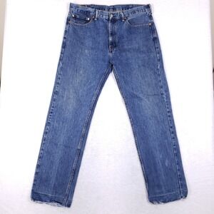 Levi's 505 Regular Fit Straight Leg Jeans 38x34 Indigo